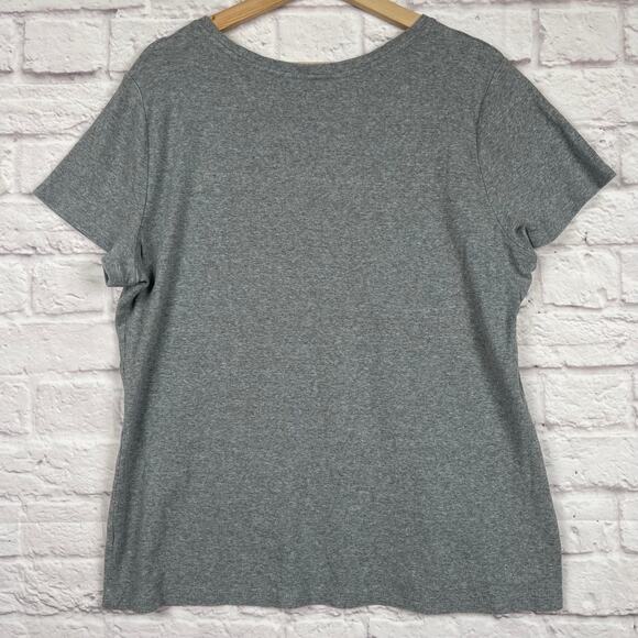 J5019 Time And Tru womens gray t-shirt size XXL - Picture 5 of 5